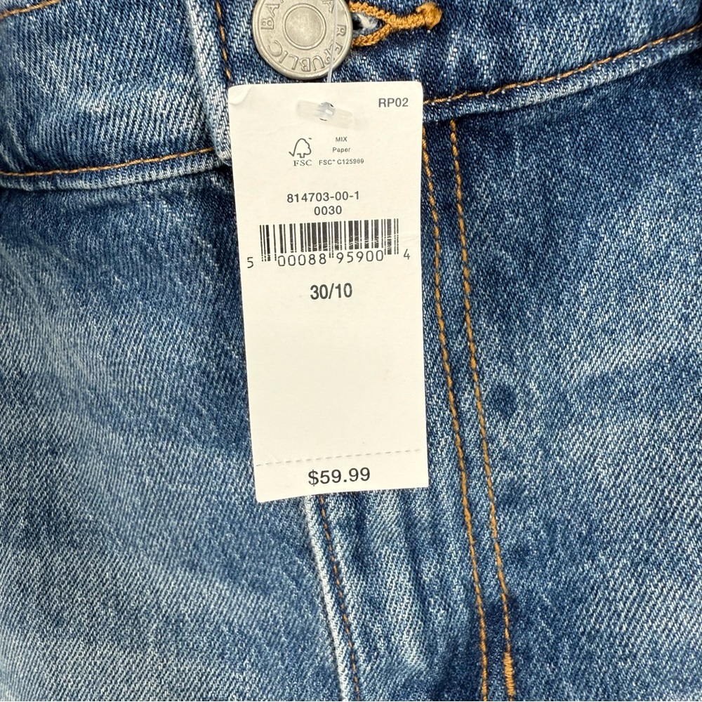 Banana Republic Classic Medium Blue Jean Denim Shorts Size 10 - Picture 3 of 4